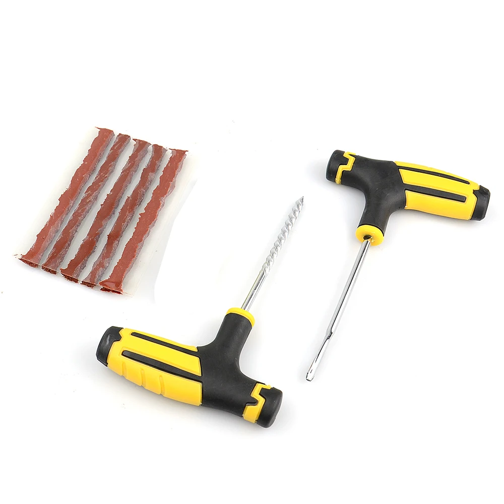 Car Tire Repair Tools Kit Rubber Strips Tubeless Tyre Puncture Studding Plug Set for Truck Motorcycle tire repair kit