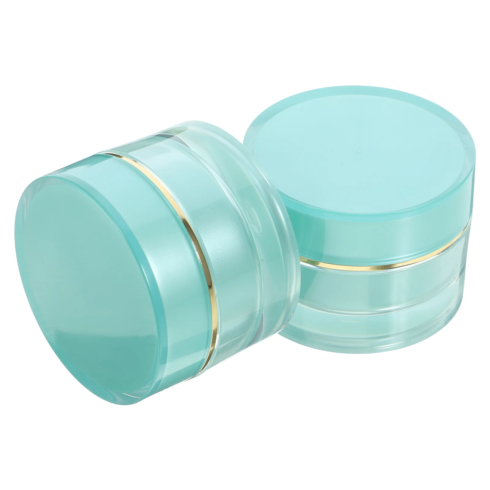 

2 pcs Portable Makeup Bottles Empty Cream Container Small Cream Bottles Travel Refillable Cream Jars