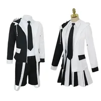 M6 Game Danganronpa Monokuma Cosplay Costume Kuma Personification Adult Man And Woman Uniform Set Free Socks Medal Badge Hall KA