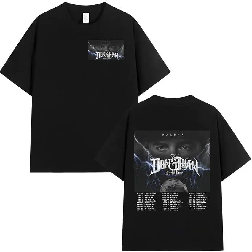 Rapper MALUMA 2024 Album Graphic T Shirt Men's Hip Hop Retro Style Short Sleeve T-shirt Fashion Oversized Cotton Tees Streetwear 3