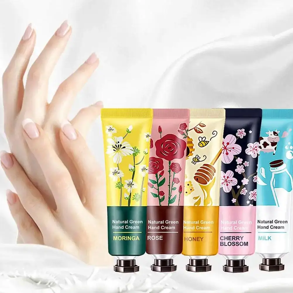 1pc Moisturizing Botanical Fragranced Hand Cream Dry Skin Moisturizer Chamomile Peach Avocado Portable Hand Cream For Men W D3W3