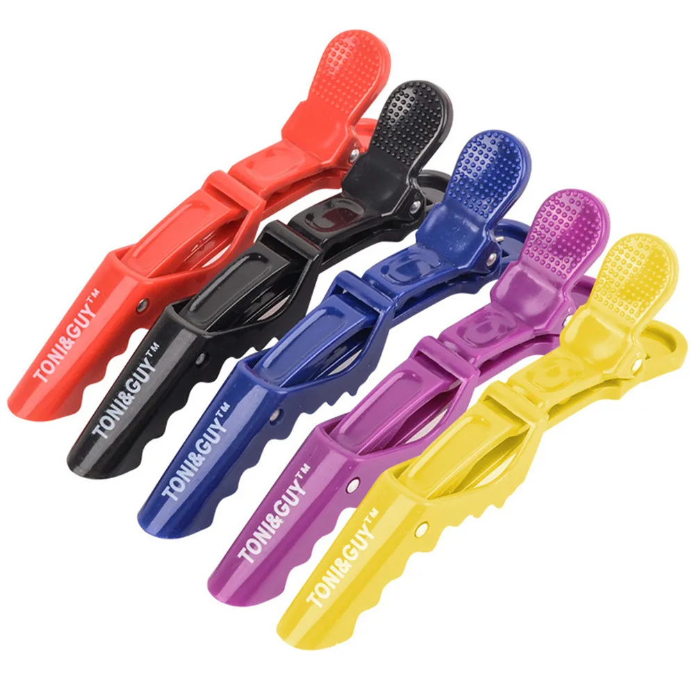 6 Pcs/pack Alligator Hair Clips Black Blue Purple Red Hairpins Beak