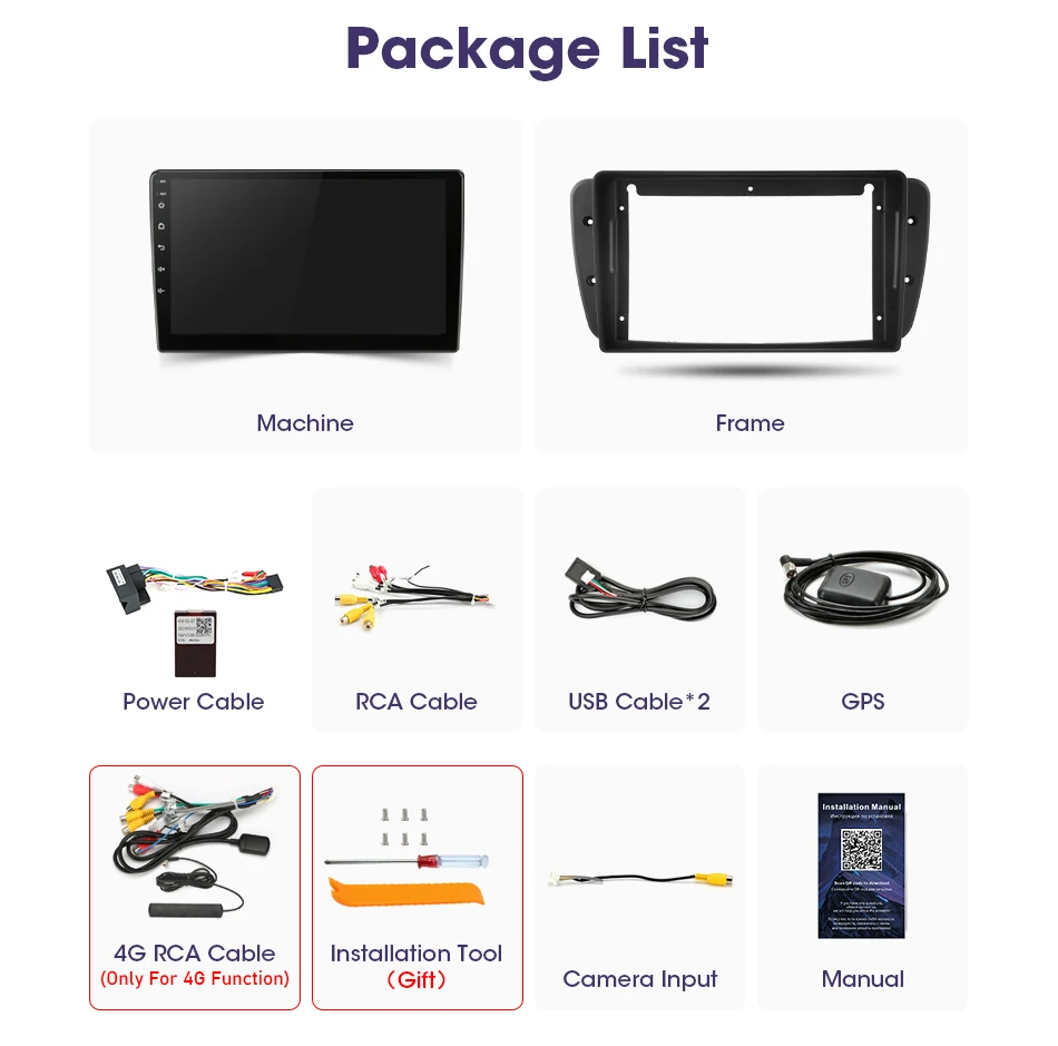 Srnubi Autoradio Für Seat Ibiza 6j 2009-2013 Drahtlose CarPlay Auto 2Din Multimedia Player GPS 4G Bluetooth 5,0 Kopf Einheit Stereo – Detail 22