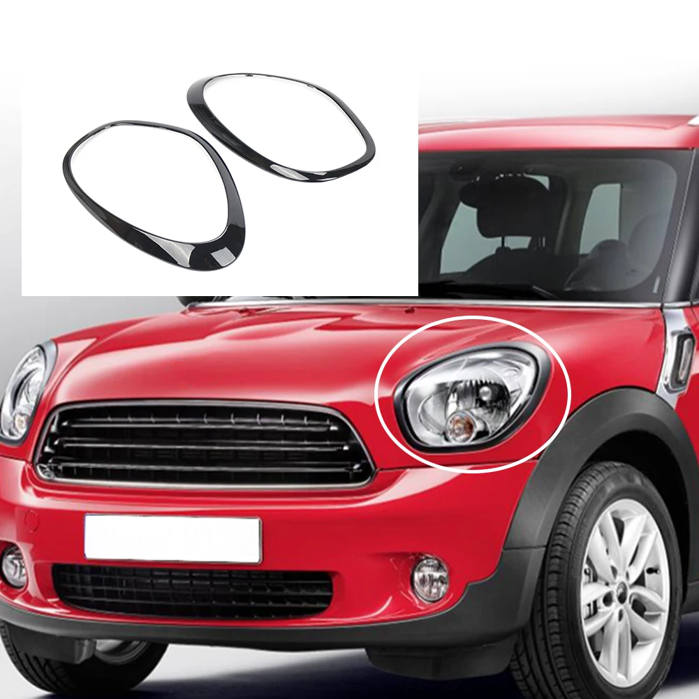 

Brand New Durable Cover Part 51139801573 ABS Bezel Ring Trim Black Driver Side For Mini R60 Countryman Headlight