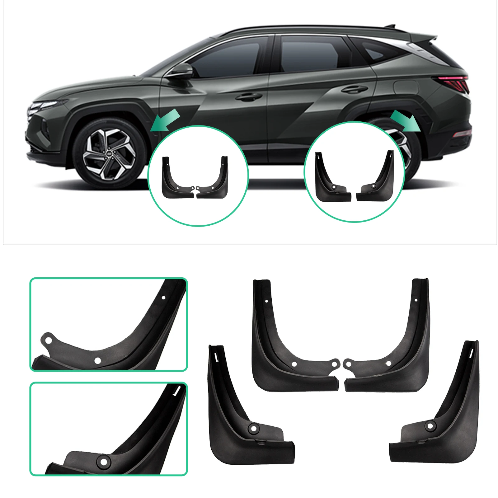 Lfotpp Car Mud Flaps Fenders For Tucson Nx4 2021 Wheel Front Rear