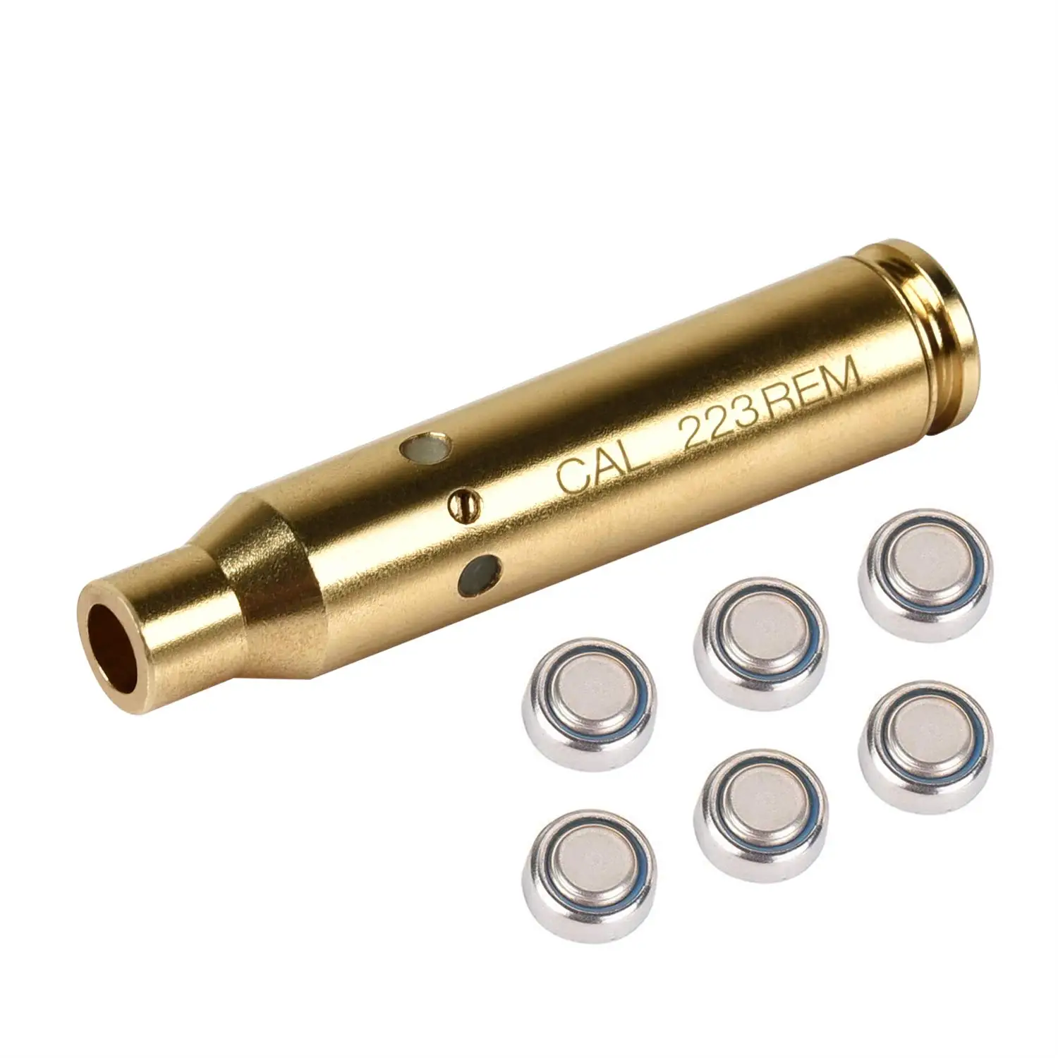 Laser bore sight CAL cartridge bore sighter red bore dot laser brass for scope hunting 223 5.56mm Rem gauge