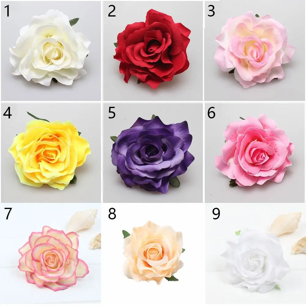 1 PC Bridal Rose Flower Hairpin Brooch Fashion Chic Wedding Bridesmaid Party Accessories Hair Clip Barrettes Elegant Headwear hair accessory hair clip bridal headwear
