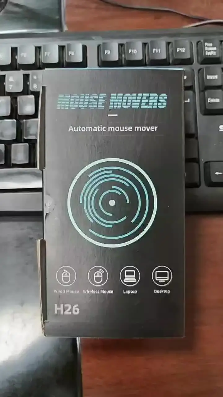 CHOKMAX Movimiento De Mouse Indetectable Con Luz RGB, Mecánico De Ratón Jiggler Shaker Wiggler Con Puerto USB Gratuito De Unidad Conmutable, Almohadilla De Movimiento Aleatorio Automático Mantiene La