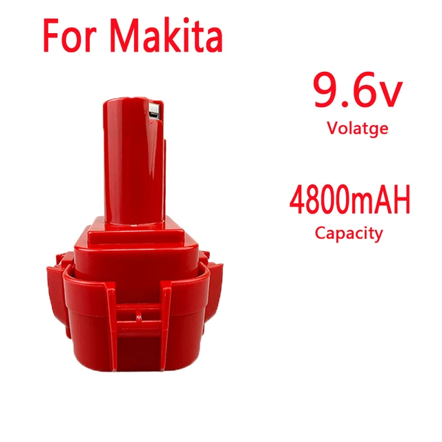 2X Ni-MH 9.6V 4.8Ah Ni-Mh Batterie Compatible avec Makita 9.6V