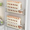 4 Layers Automatic Rolling Egg Holder Rack Fridge Egg Storage Box Container Kitchen Refrigerator Egg Dispenser Fridge Organizer 3