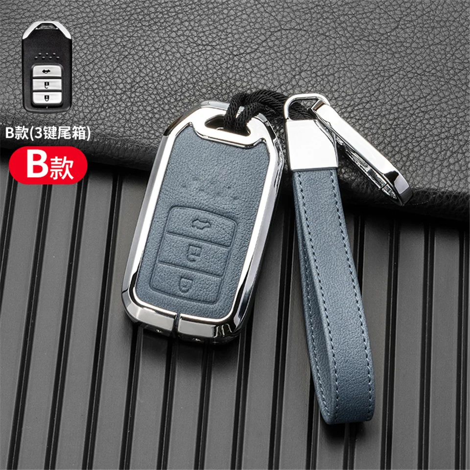 Cover chiate/telecomando per Honda CR-V ACCORD ODYSSEY CIVIC ect all-inclusive protezione portachiavi accessori in lega di zinco - Sf8be273407ca4652af78c044fd2b13aeU