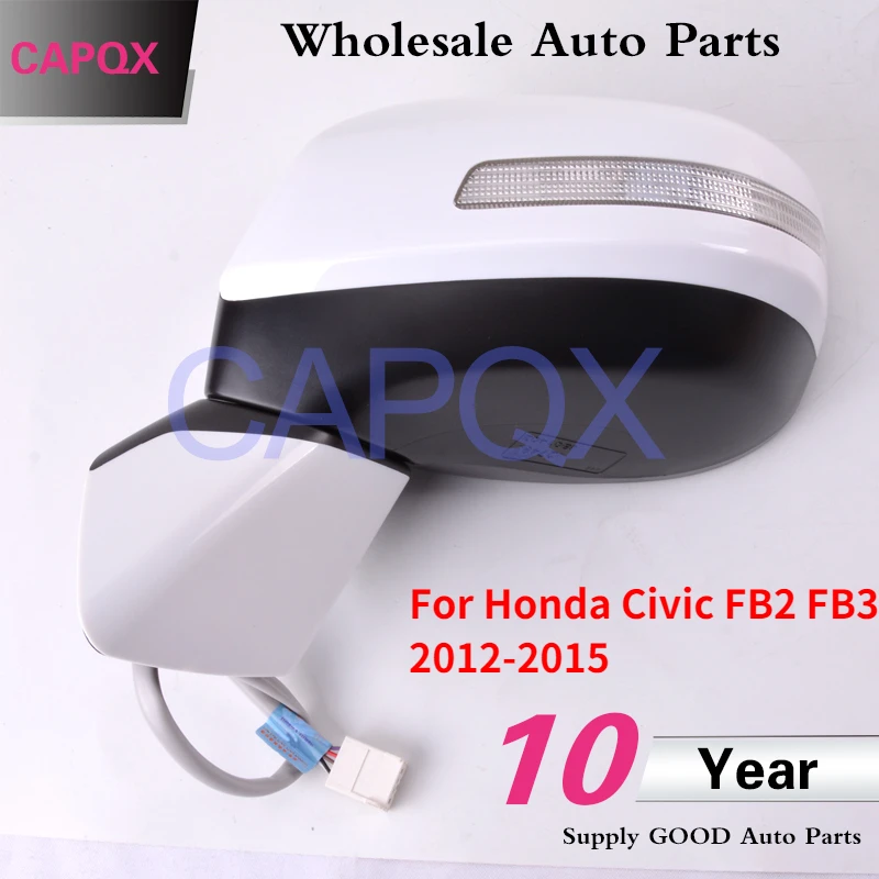 Capqx 5pin Rearview Mirror For Honda Civic Fb2 Fb3 2012 2013 2014 2015