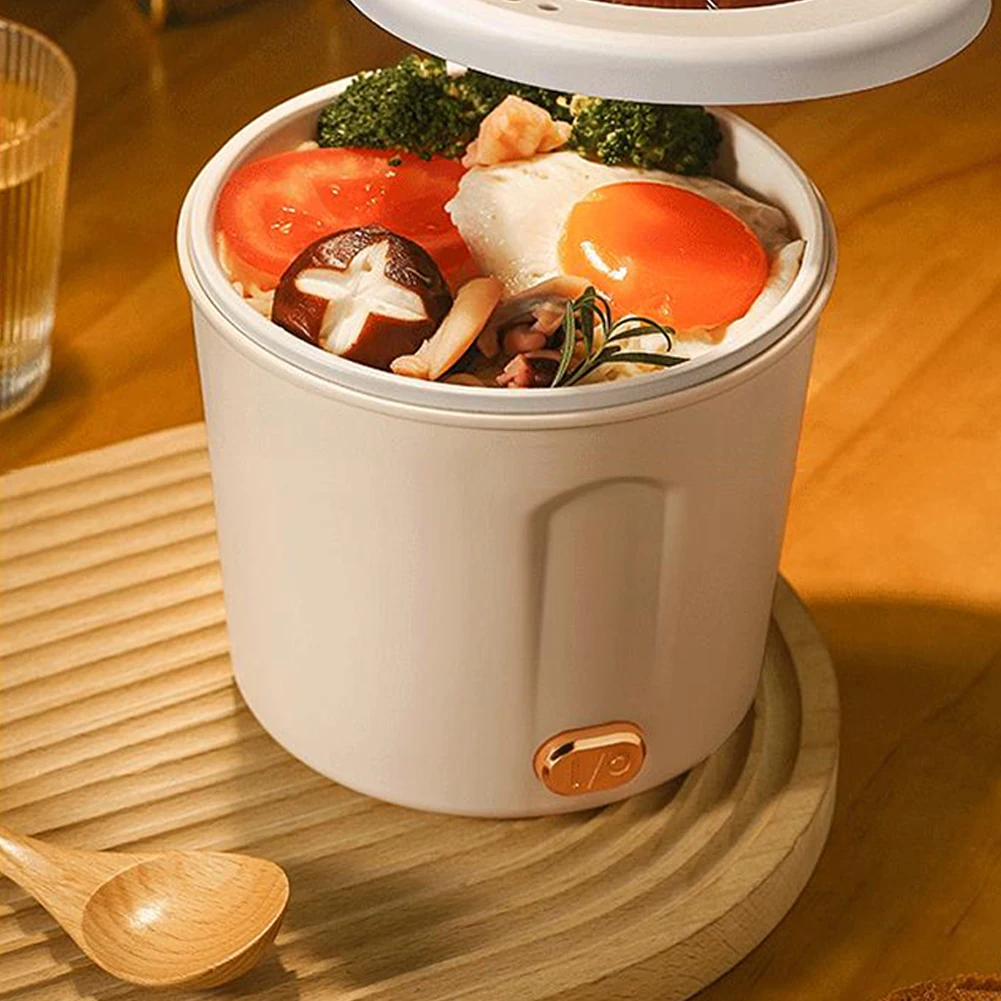 Portable Electric Pot, Hot Pot Electric With Detachable Power Cord, Button Control, Anti Dry Burning Function, Circular Embedded