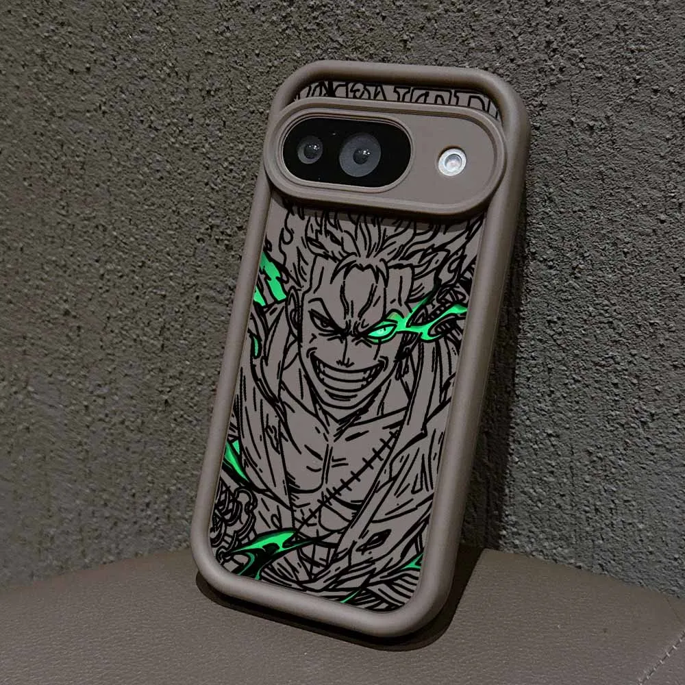 Sleek Soft TPU Zoro Cover with Eyes Ladder Lanyard - Fashionable and Cool Phone Case