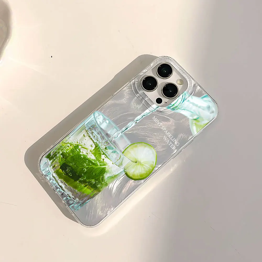 Shockproof Summer Lemon Soda Design Phone Case