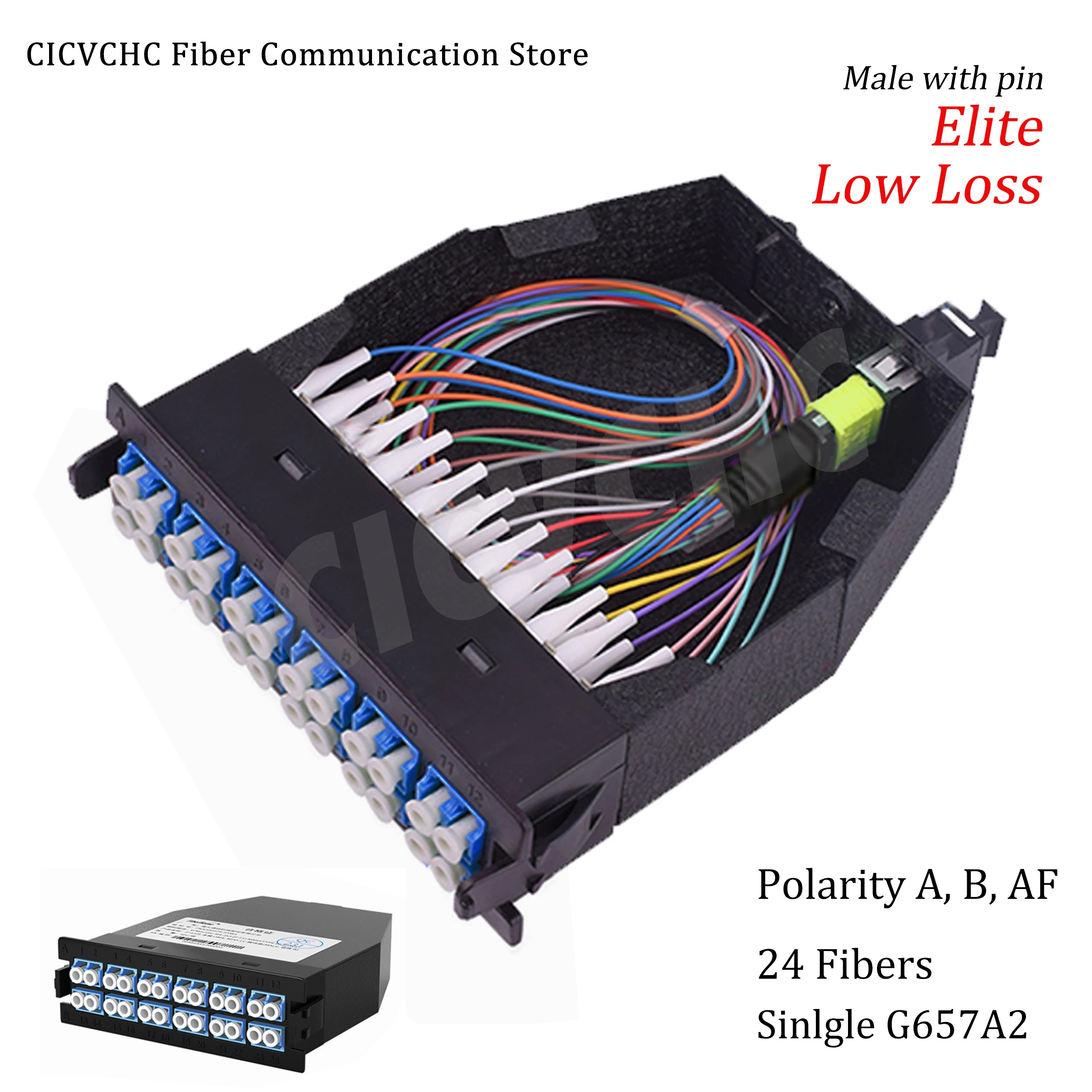 24 Fibers High Density Mpo/apc To Lc/upc Conversion Cassette Module ...