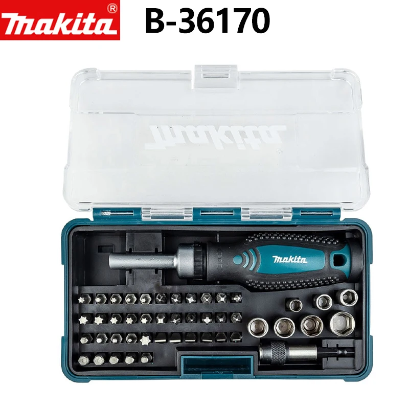 Makita B36170 47Piece Ratchet Wrench and Screwdriver Bit Set 1/4
