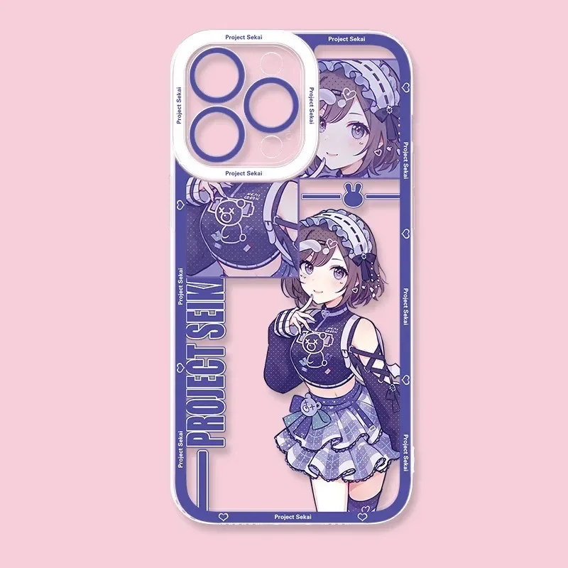 Stylish Transparent Soft TPU Back Cover - Game Project Sekai Edition Phone Case