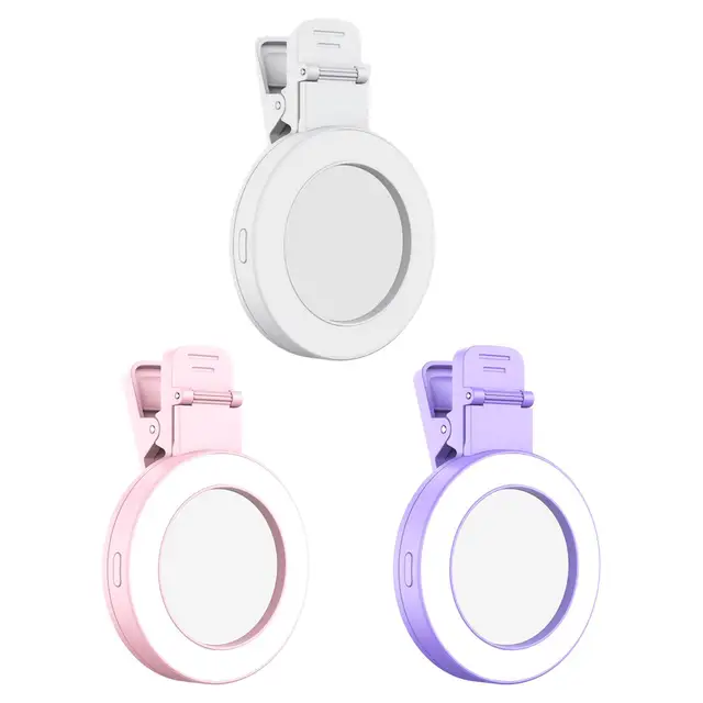 Phone Fill Light Mirror Stable Clip Phone Selfie Ring Light for Phone Camera 2