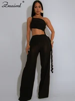 Znaiml Sexy Night Club Strapless One Pieces Rompers Woman Summer Birthday Party Evening Sexy Halter Backless Yellow Jumpsuits - Image 3