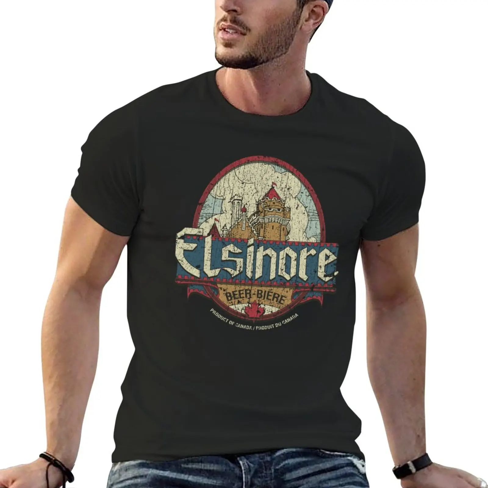 

New Elsinore Beer 1983 T-Shirt korean fashion graphic t shirts Men's t-shirt