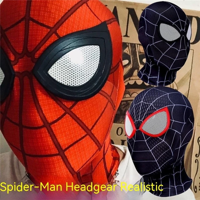 Mascara Spiderman Headgear Cosplay Moving Eyes Electronic Mask Spider Man  1:1 Remote Control Elastic Toys for Adults Kids Gift