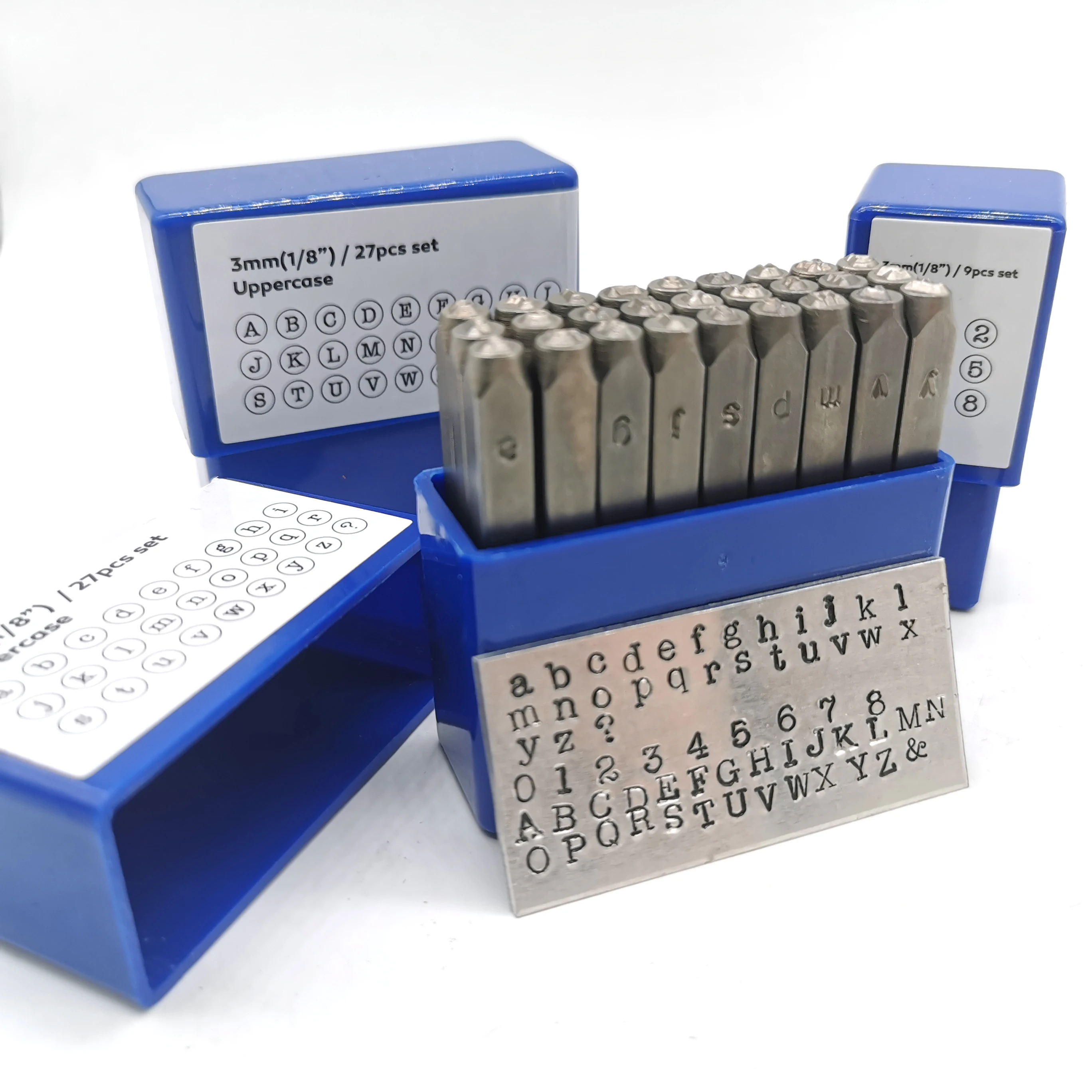 3mm Alphabet Number Metal Stamp Set Jewelry Letter Stamping Punch Steel Punching Tool Typerwriter Font Leather Logo Name Stamp number letter stamp set,leather craft stamps,leather letter punch,alphabet number stamp set