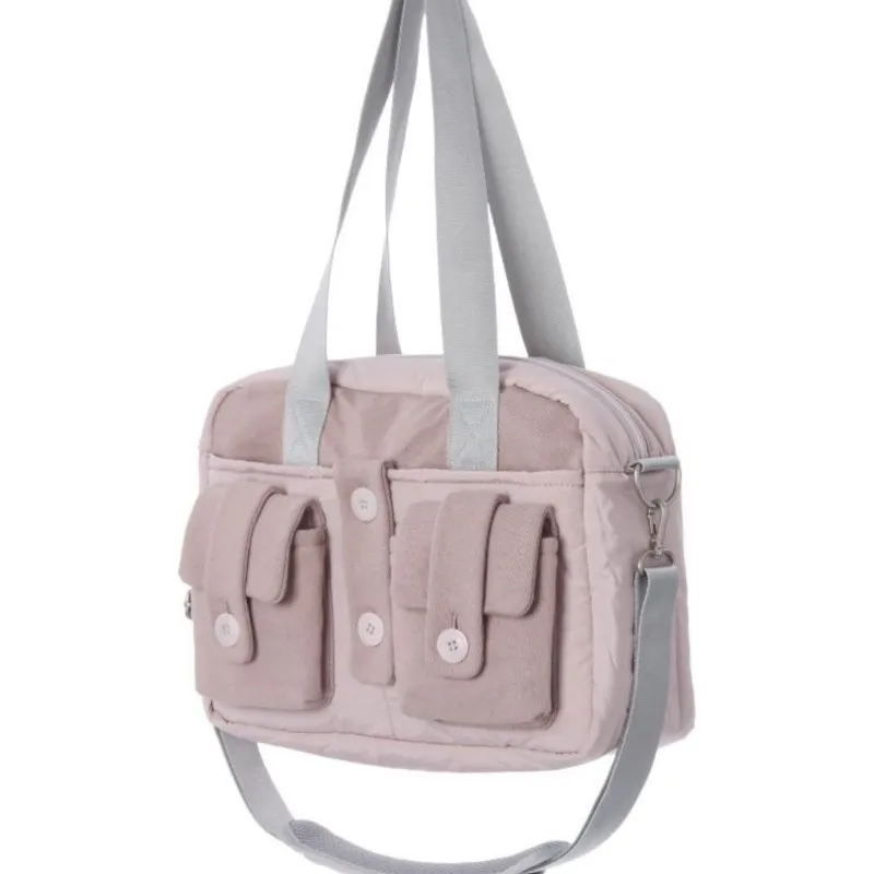 JIAERDI Harajuku Grey Casual Handbag Women High Street Pocket Chic Y2k Shoulder Bags Purse Female Retro Crossbody Bags Aesthetic