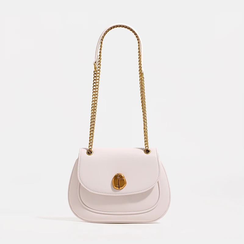 

Casual Women Chain Small Shoulder Bags New Solid Color Simple Crossbody Bag Luxury High Quality Handbags Versatile Designer
