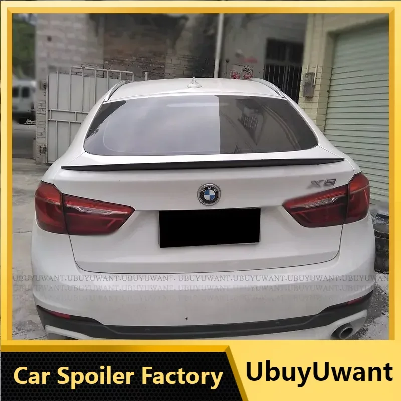 Car Styling Abs X6 F16 Spoiler Posteriore Tronco Ala Per Bmw X6 F16 M-Performance Style