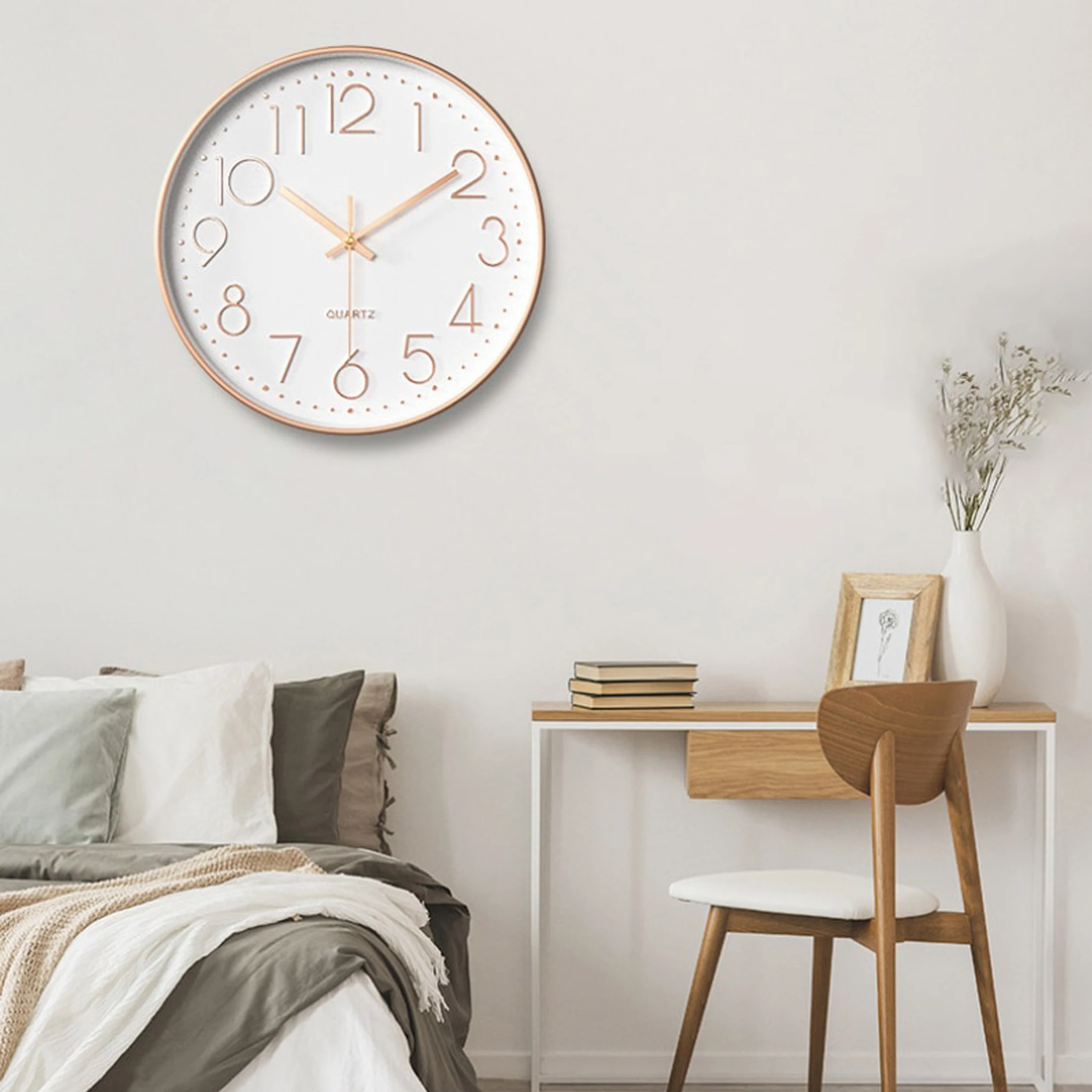 1pc 8inch Non-Ticking Wall Clock 1