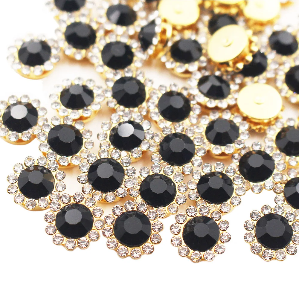 Sunflower Sewing Claw Rhinestone Embellishments