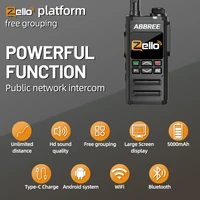 ABBREE GP-268 Network Walkie Talkie Unlimited distance Zello Global POC Wireless Remote  4G SIM Card  Bluetooth  Walkie Talkie 2