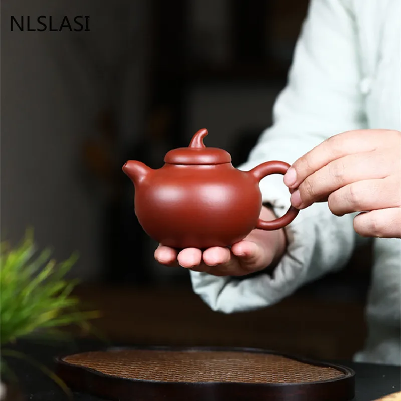 Household Filter Tea Pot Drinkware Portable Chinese Purple Clay Xishi Teapots Handmade Tea Set Kettle Travel Drinkware 170ml