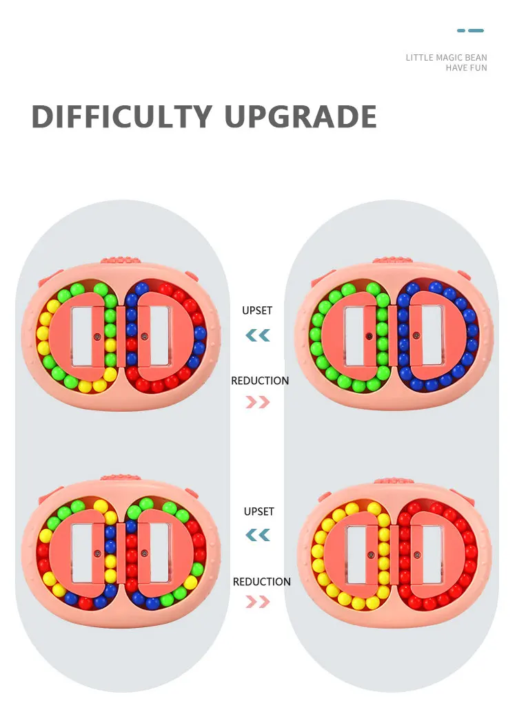 Jouet rotatif du bout des doigts en forme de haricot magique pour adultes  et enfants, jouets créatifs du bout des doigts, institut souligné,  anti-souligné, drôle, meilleurs cadeaux chauds, 1PC - AliExpress