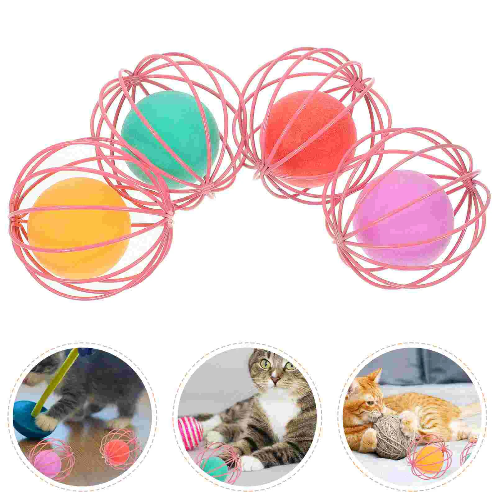 

Cats Ball Toy Interactive Balls for Kitten Toys Chase Supplies Pet Scratching