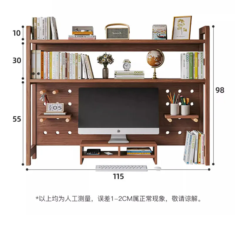 Chinese Retro Style Bookrack Design Wooden Multilayer Strong Home Bookshelf Display Estante Para Libros Home Furniture LVBK