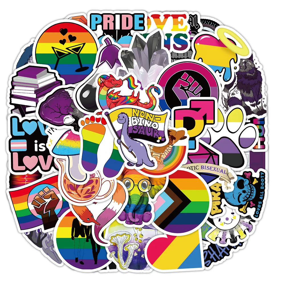 

Cartoon Anime Gay LGBTQ Stickers For Car Laptop Phone Stationery Decor Vinyl Decals Waterproof Sticker Kids Toys Gifts