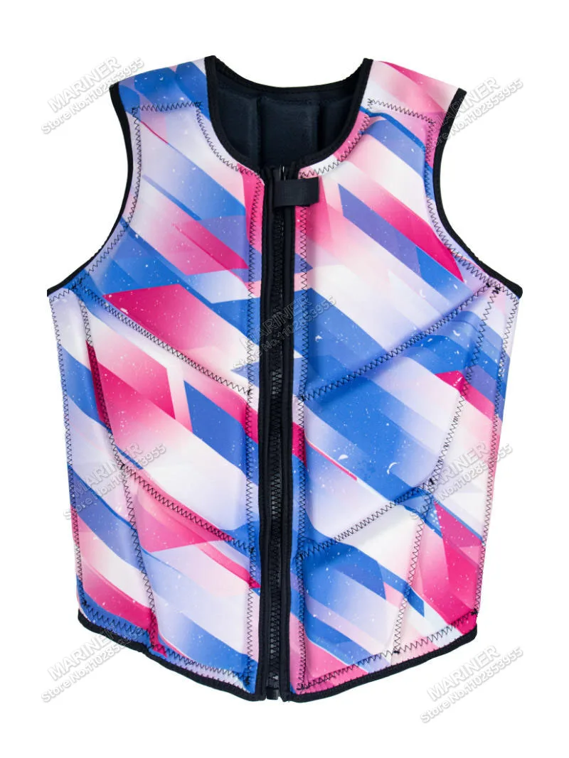 Wakesurf Comp Vest CE Approved Neoprene Life Jacket Wake Surfing Impact Vest surf Great for All Other Watersports Activities