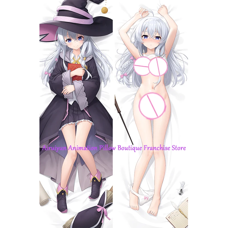 

Anime Dakimakura Pillow Case Elaina Sexy and Busty Beautiful Girl Double-Sided Halloween Decoration