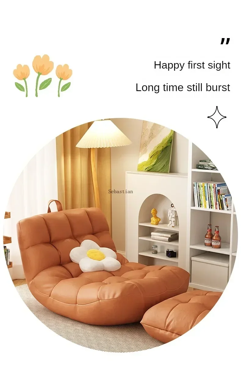 Solo Sofa Lazy Couch Tatami Living Room Bedroom Lovely Leisure Single Chair Balcony Rocking Chair Sofa Bed Reading Chair