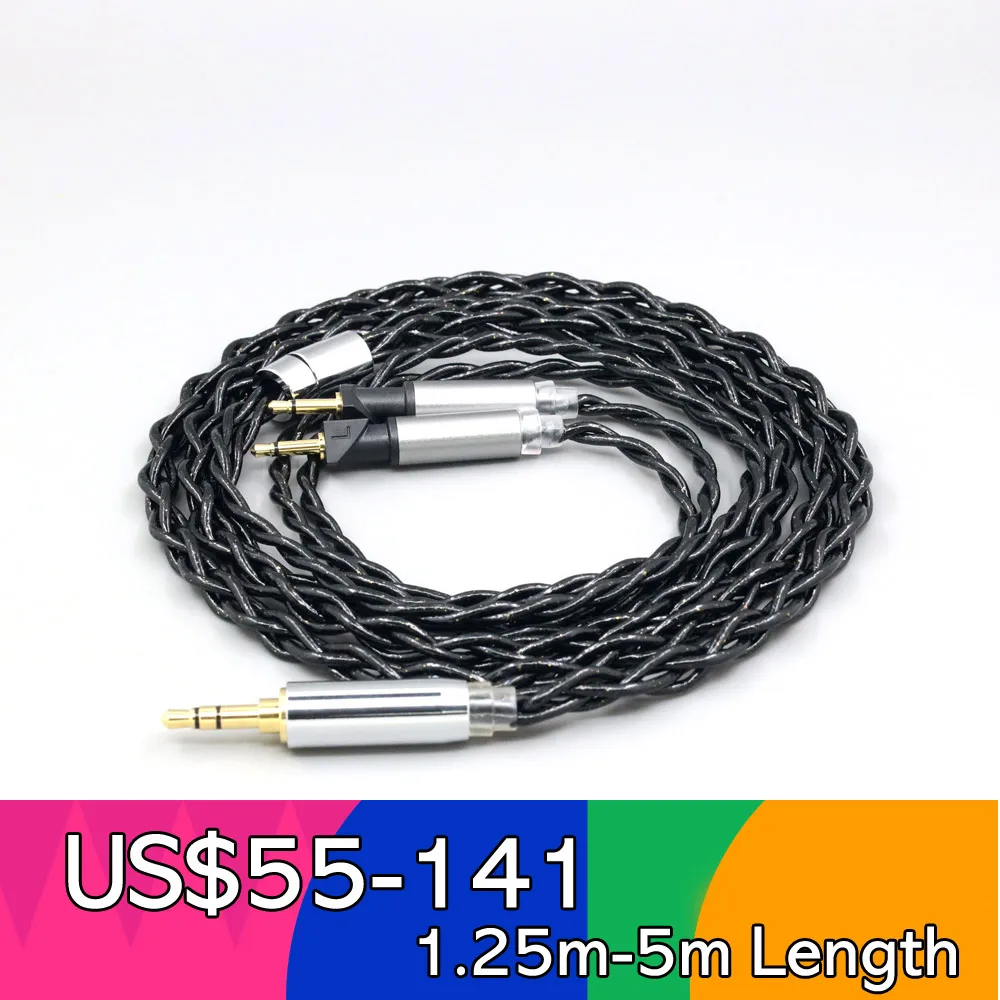 

99% Pure Silver Palladium Graphene Floating Gold Cable For Abyss Diana v2 phi TC X1226lite 1:1 headphone pin LN008502