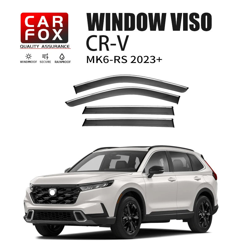 

For Ho-nda CR-V Crv RD RE RM RT RW RS 2002-2023 Plastic Window Visor Vent Shades Sun Rain Deflector Guard 4PCS/SET