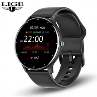 LIGE Smart Watch Women Men Full Touch Screen Bluetooth Call Smartwatch Waterproof Sports Fitness Tracker Watches for Android iOS