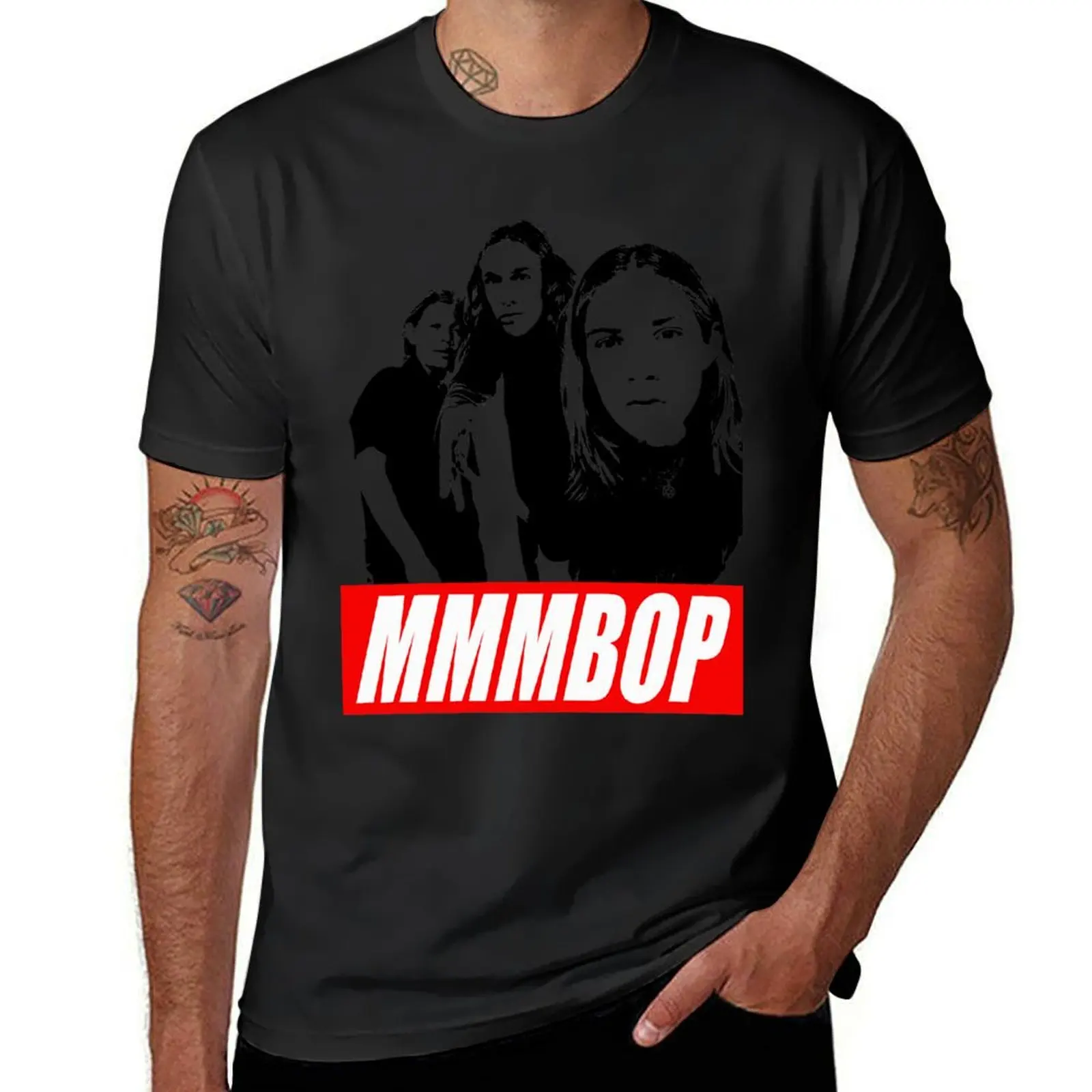 MMMBOP! Классическая футболка с рисунком пота, винтажные летние топы, Мужская футболка