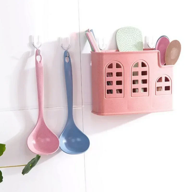 Wheat Straw Spoon Household Long Handle Congee Spoon Plastic Kitchen Utensils Thickened Large Porridge