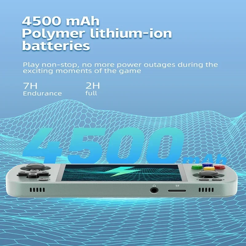 RG405M Retro Game Handheld Game Console, Aluminum Alloy Shell 4-inch IPS  Touch Screen 640*480 Resolution Compatible with Google Play Store Built-in