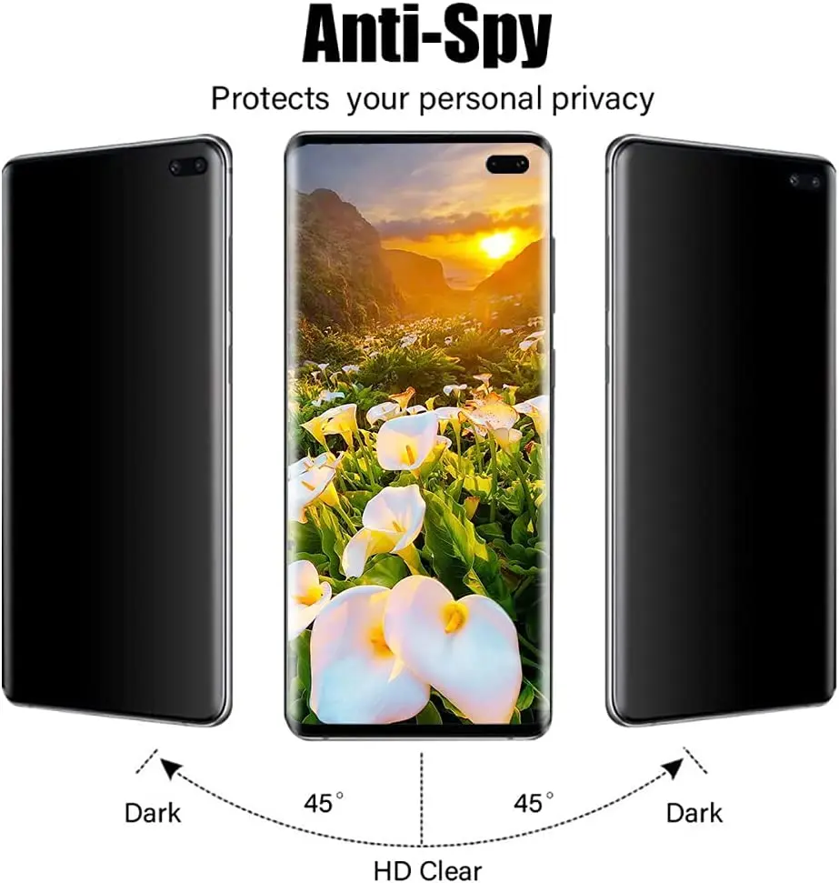 [2 Pack] Galaxy S10 Plus Screen Protector,HD Tempered Glass Film  For Samsung Galaxy S10 Plus/S10+ (6.4 lnch)