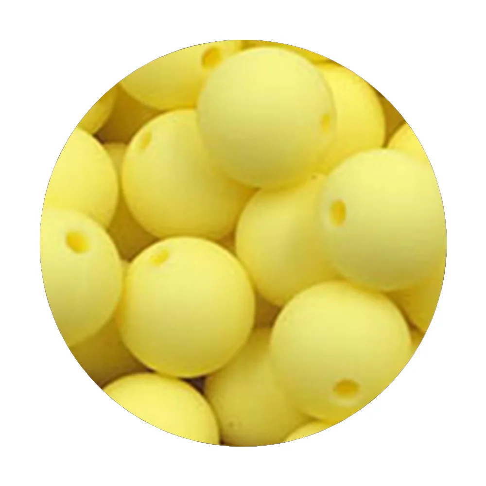Silicone Round Focal Beads Set - DIY Jewelry Crafting Kit (50 pcs)