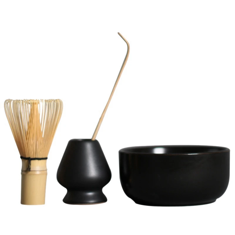 4Pcs Matcha Set Matcha Whisk Brush Professional Green Tea Powder Whisk